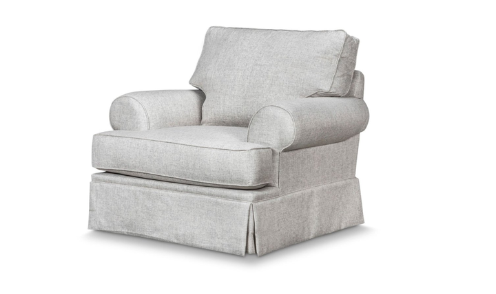 Klaussner Emily Accent Chair with Rolled Arms