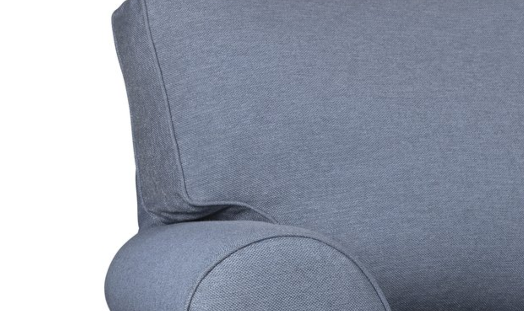 Klaussner Emily Fabric Loveseat with Rolled Arms