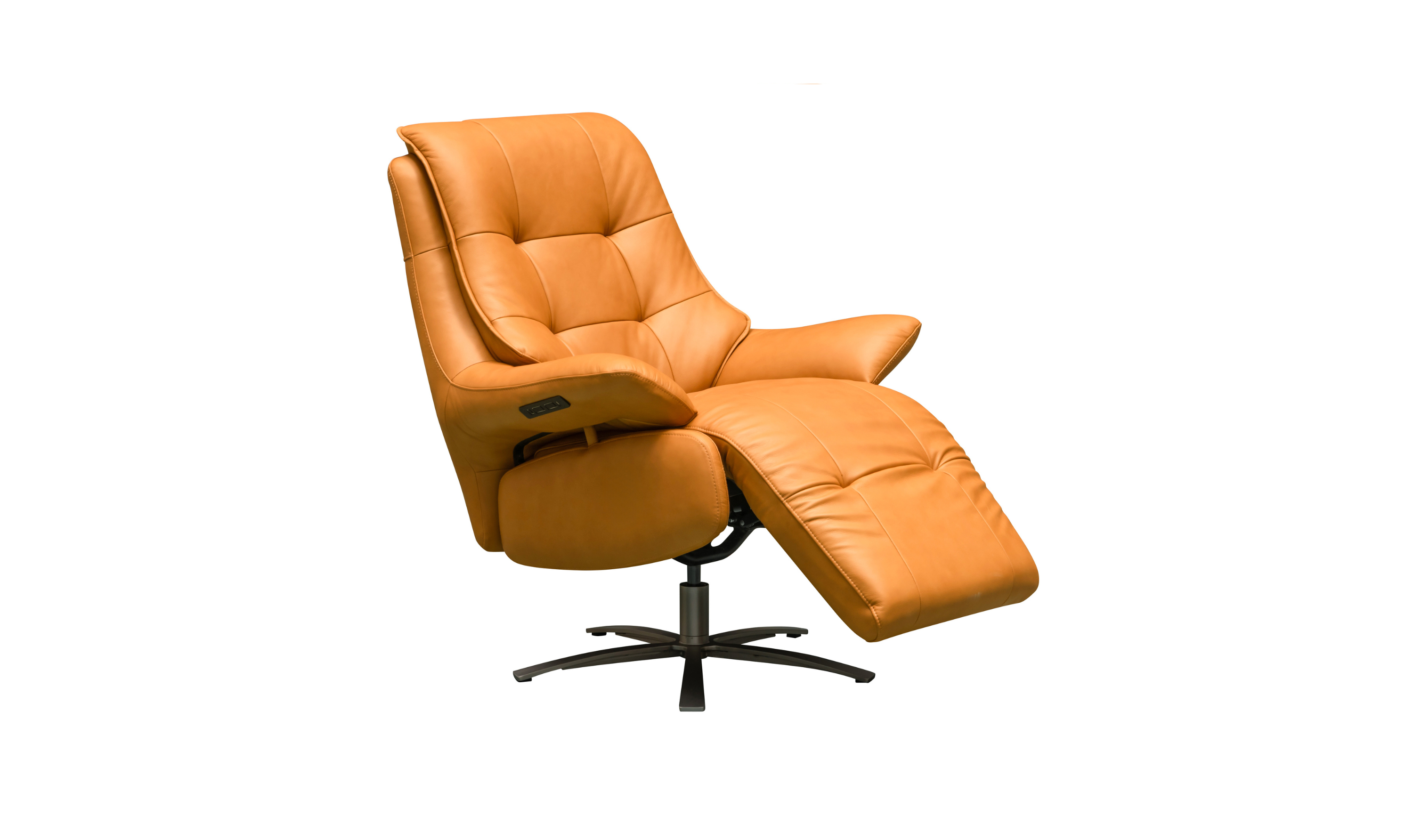 Klaussner Eterna Burnie Leather Swivel Power Recliner Lift Chair