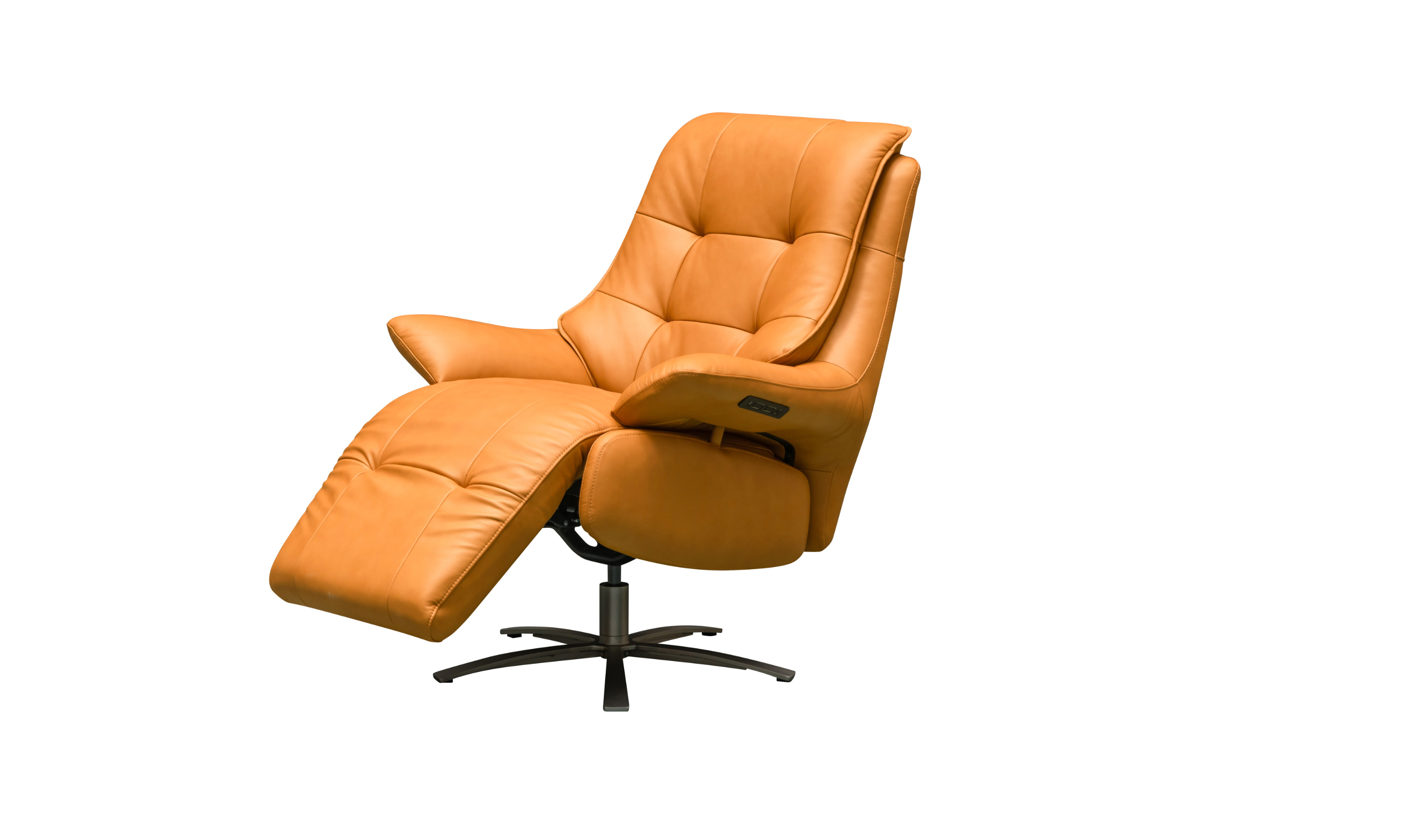 Klaussner Eterna Burnie Leather Swivel Power Recliner Lift Chair