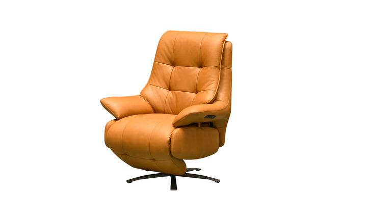 Klaussner Eterna Burnie Leather Swivel Power Recliner Lift Chair