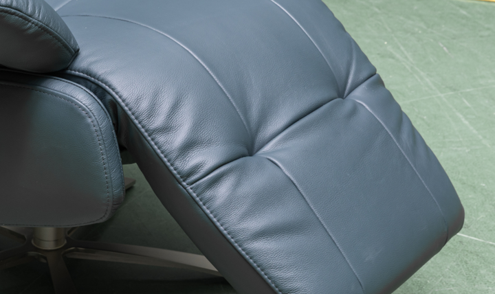 Klaussner Eterna Full Leather Swivel Power Reclining Chair