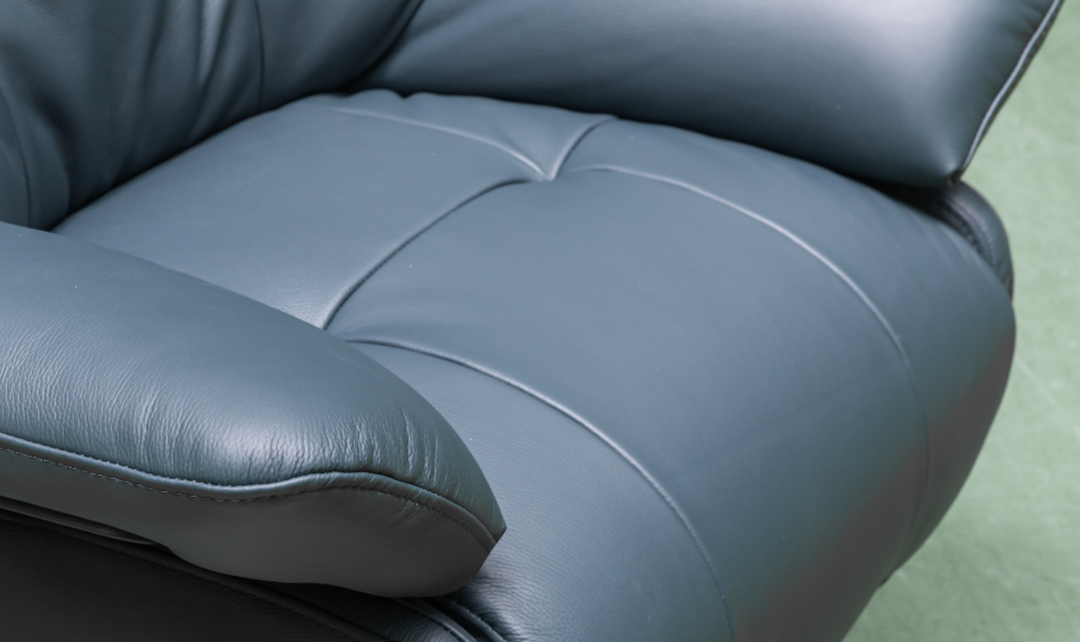 Klaussner Eterna Full Leather Swivel Power Reclining Chair