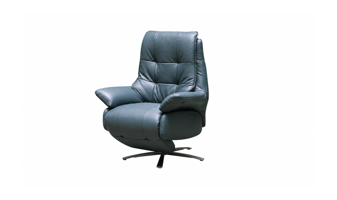 Klaussner Eterna Full Leather Swivel Power Reclining Chair