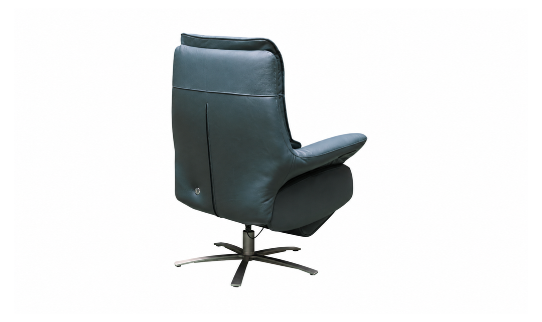 Klaussner Eterna Full Leather Swivel Power Reclining Chair