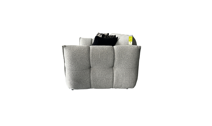 Klaussner Fabriano Polyester Curved Chair with Square Arms-Jennifer Furniture