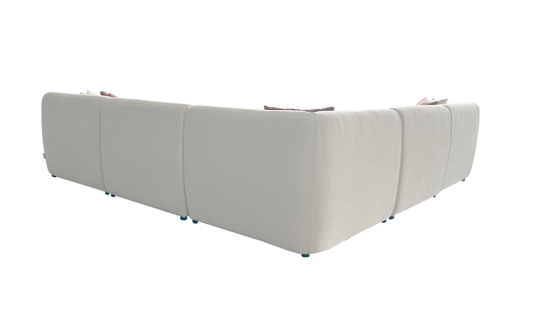 Klaussner Fairfax Fabric Modular Sectional Sofa with USB & USB-C Charging-Jennifer Furniture
