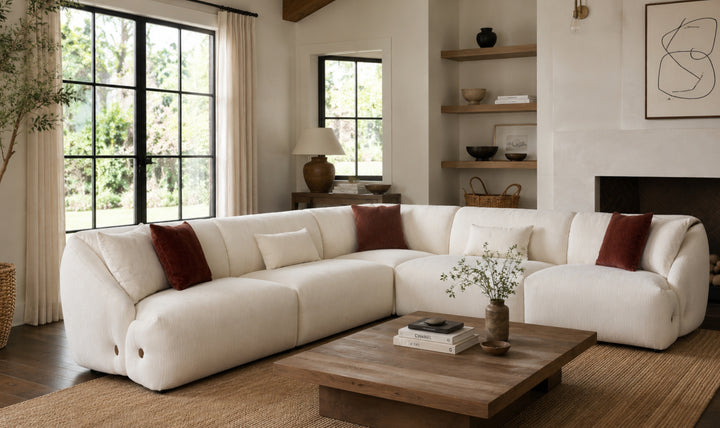 Klaussner Fairfax Fabric Modular Sectional Sofa with USB & USB-C Charging-Jennifer Furniture
