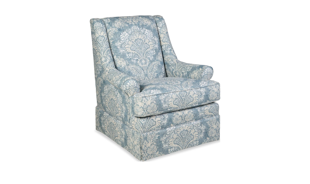 Klaussner Fairview Fabric Accent Chair with Swivel Glider Function - Jennifer Furniture