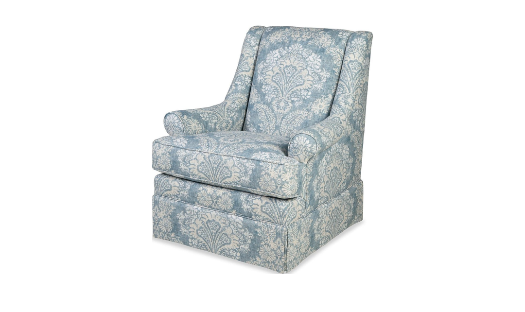 Klaussner Fairview Fabric Accent Chair with Swivel Glider Function - Jennifer Furniture