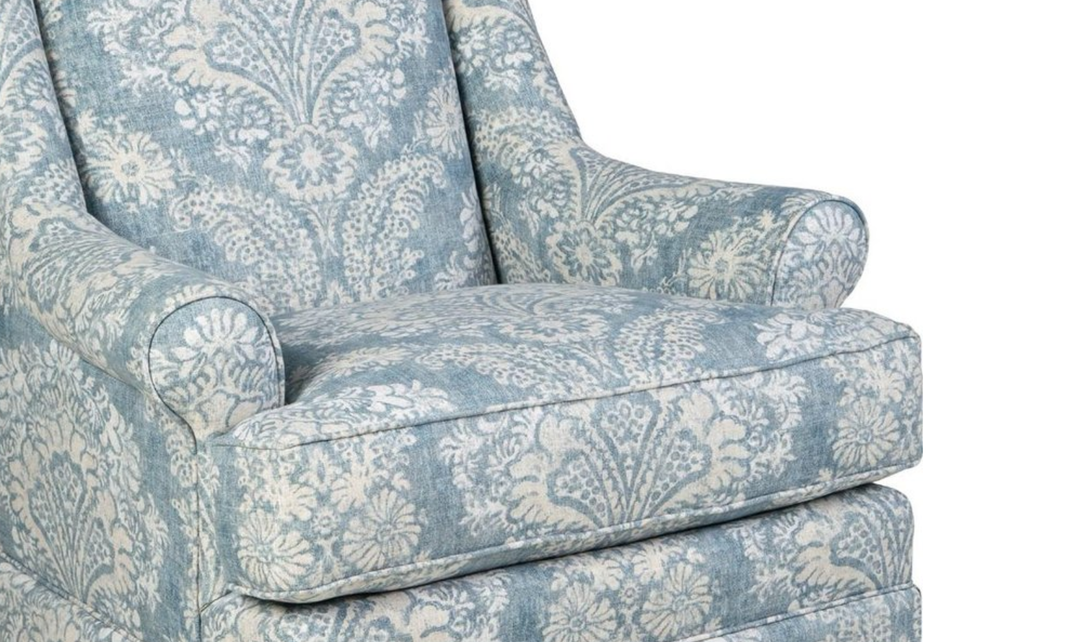 Klaussner Fairview Fabric Accent Chair with Swivel Glider Function - Jennifer Furniture