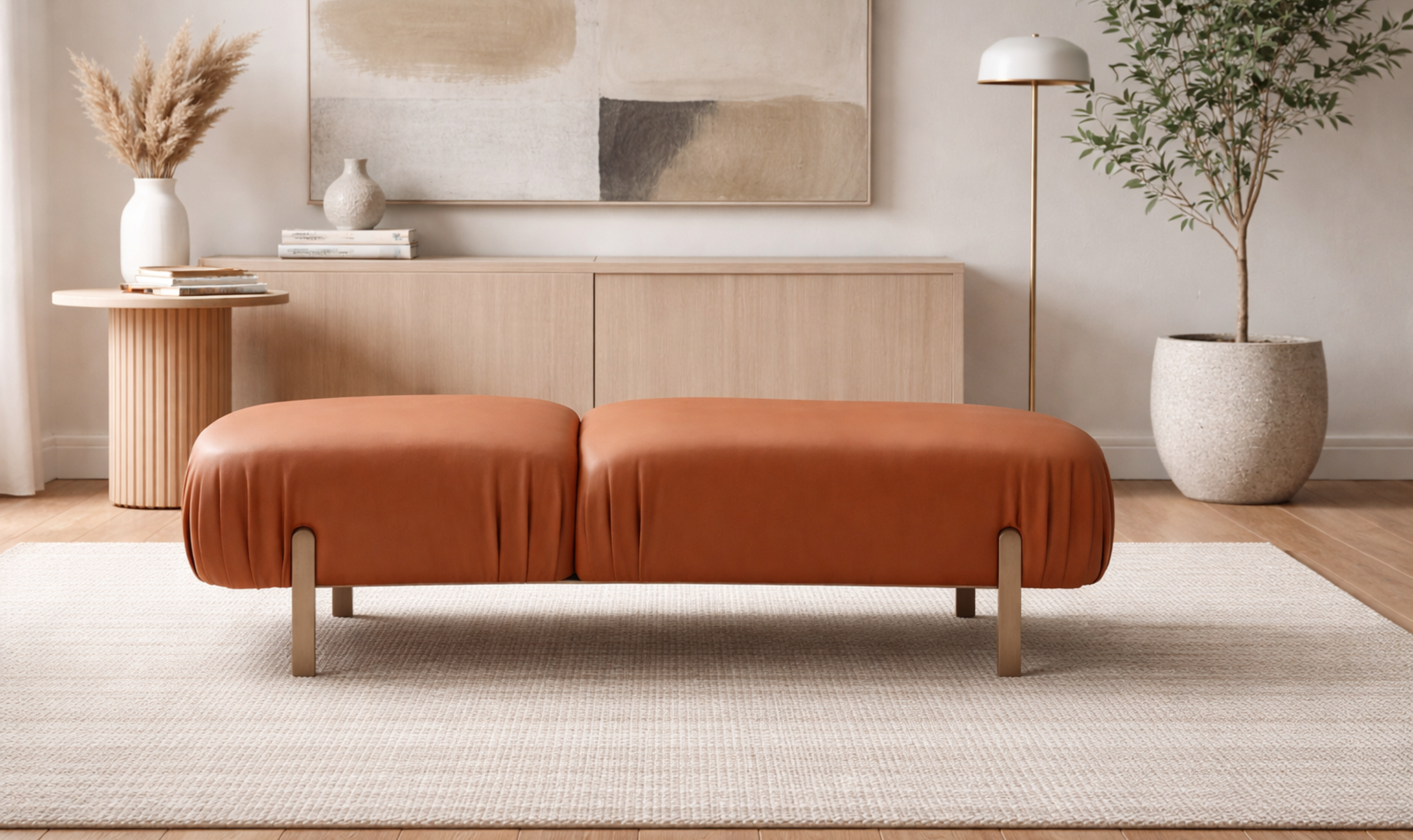 Klaussner Fluid Form Accent Bench – Jennifer Furniture