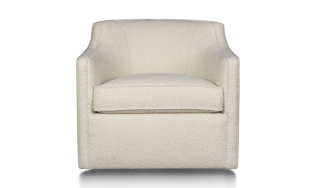 Klaussner Gayle Barrel Swivel Chair-JenniferFurniture