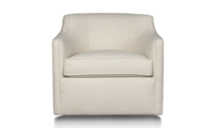 Klaussner Gayle Barrel Swivel Chair-JenniferFurniture