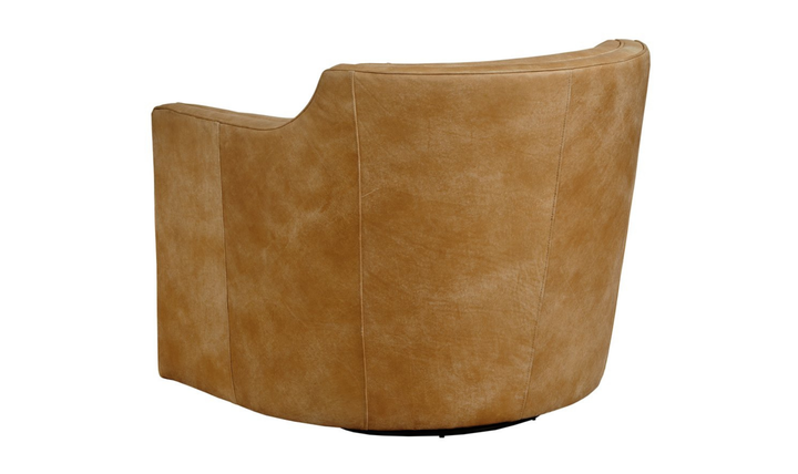 Klaussner Gayle Barrel Swivel Chair-JenniferFurniture
