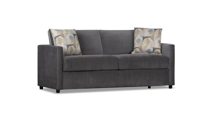 Klaussner Godwin Fabric Loveseat with Track Arms-Jennifer Furniture