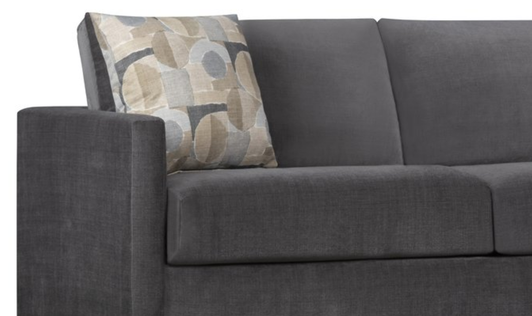 Klaussner Godwin Fabric Loveseat with Track Arms-Jennifer Furniture