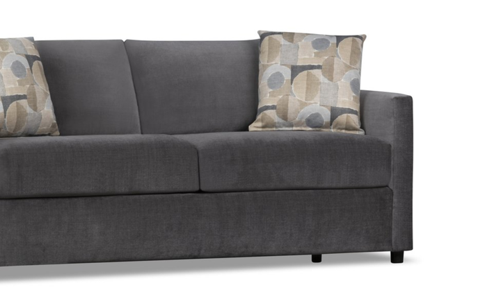 Klaussner Godwin Fabric Loveseat with Track Arms