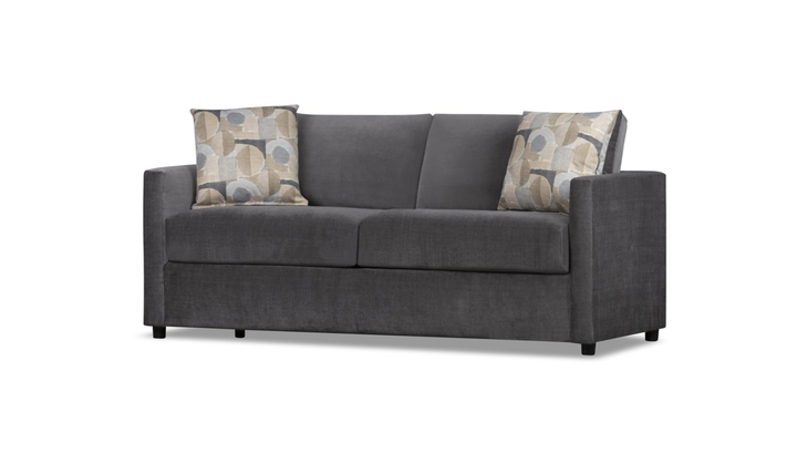 Klaussner Godwin Fabric Loveseat with Track Arms-Jennifer Furniture