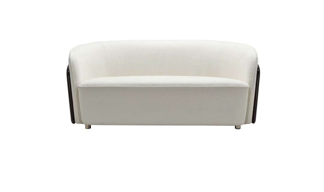 Klaussner Golden macassar veneer in Gloss black paint 2 seater sofa-jennifer Furniture