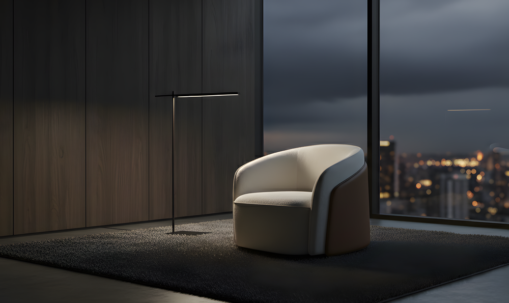 Klaussner Imperio Classe Off-White Upholstered Lounge Chair-Jennifer Furniture