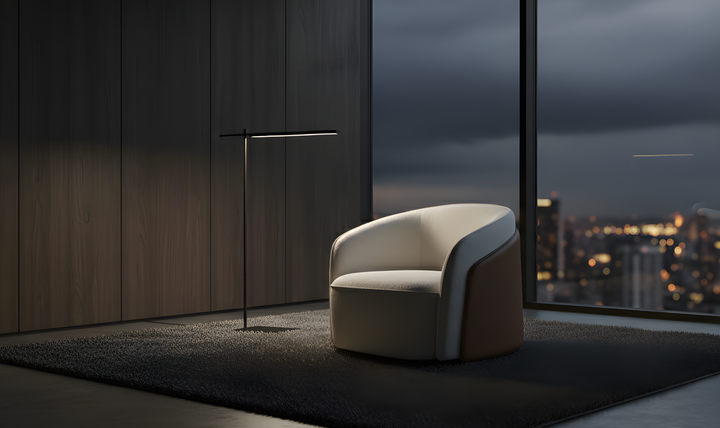 Klaussner Imperio Classe Off-White Upholstered Lounge Chair-Jennifer Furniture