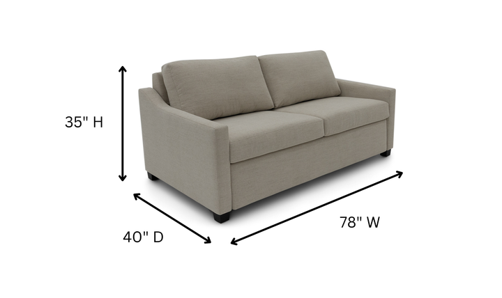 Klaussner Calloway Fabric Sleeper Sofa With High-Resiliency Foam