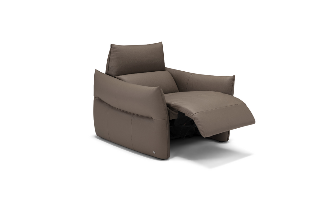Klaussner Italia Lumera Power Recliner Chair with Adjustable Headrest-jennifer furniture