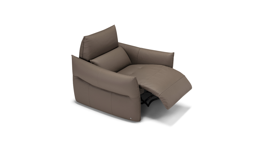 Klaussner Italia Lumera Power Recliner Chair with Adjustable Headrest-jennifer furniture