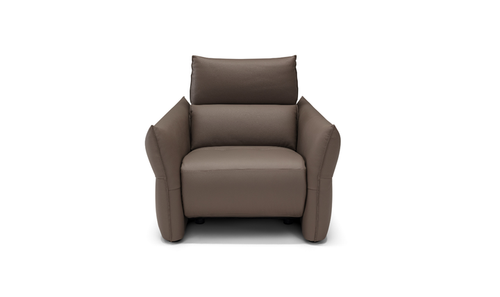 Klaussner Italia Lumera Power Recliner Chair with Adjustable Headrest