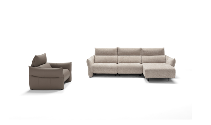 Klaussner Italia Lumera Power Recliner Chair with Adjustable Headrest