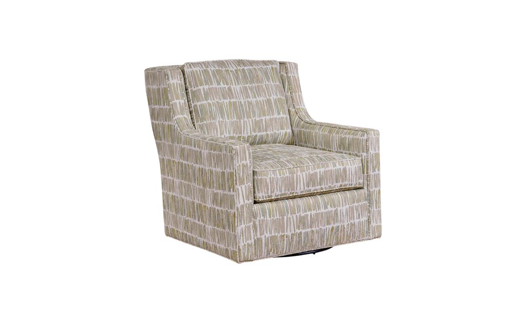 Klaussner James Upholstery Swivel Chair Without Nails-Jennifer Furniture