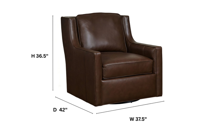 Klaussner James Upholstery Swivel Chair Without Nails