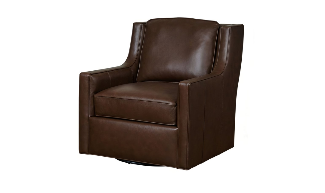 Klaussner James Upholstery Swivel Chair Without Nails- Jennifer Furniture