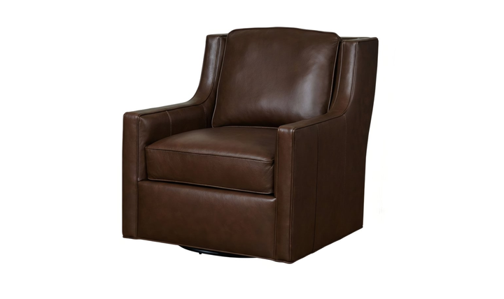 Klaussner James Upholstery Swivel Chair Without Nails- Jennifer Furniture
