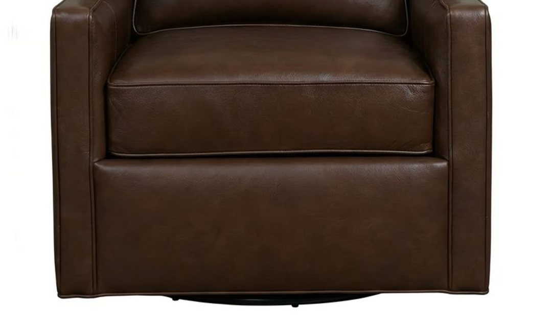 Klaussner James Upholstery Swivel Chair Without Nails- Jennifer Furniture