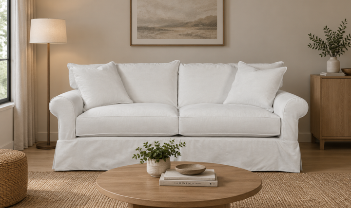 Klaussner Jenny Fabric Slipcover Full Sleeper Sofa-Jennifer Furniture