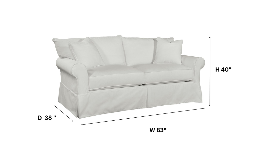 Klaussner Jenny Fabric Slipcover Full Sleeper Sofa-Jennifer Furniture