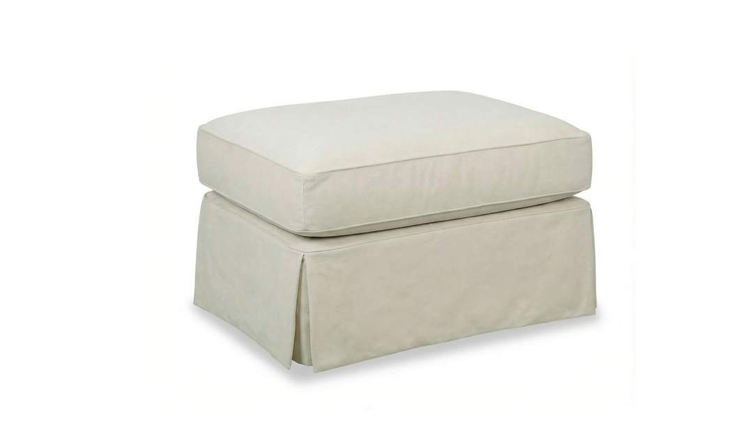 Klaussner Jenny Upholstery Slipcover Ottoman
