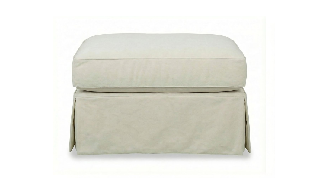 Klaussner Jenny Upholstery Slipcover Ottoman