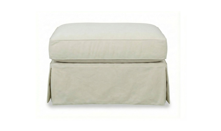 Klaussner Jenny Upholstery Slipcover Ottoman