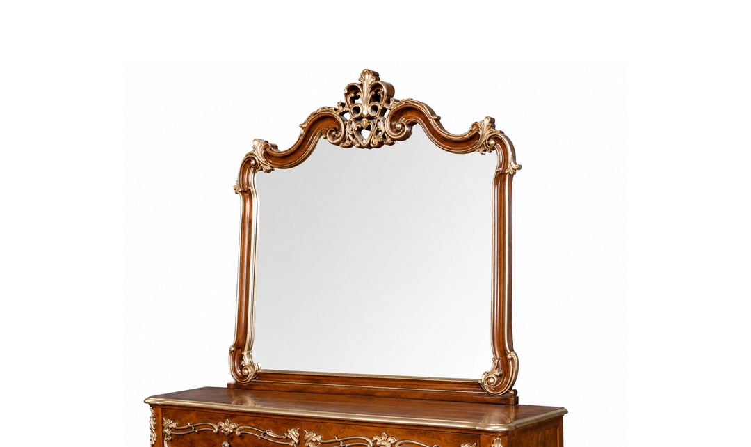 Klaussner Juliet Traditional Luxury Bedroom Mirror with Ornate Wood Frame - jennifer furniture