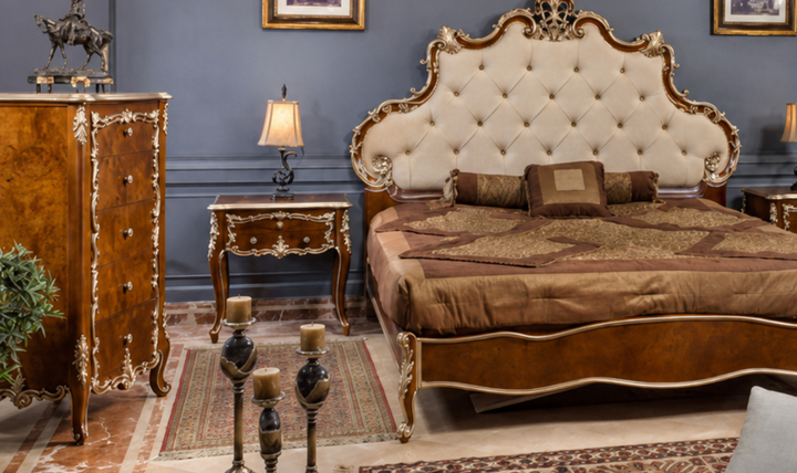 Klaussner Juliet Traditional Luxury Wood Chest of Drawers with Ornate Carvings - Jennifer Furniture