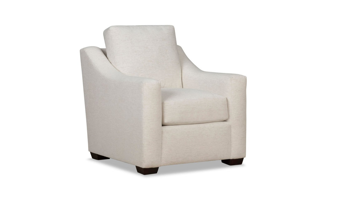 Klaussner Karson Accent Chair With Slope Arms-Jennifer Furniture