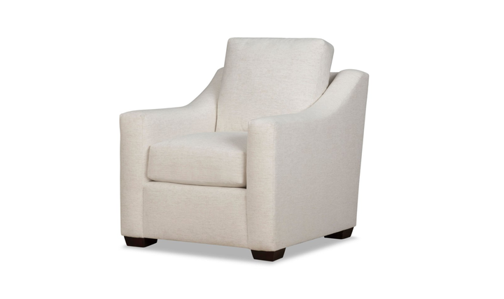 Klaussner Karson Accent Chair With Slope Arms-Jennifer Furniture