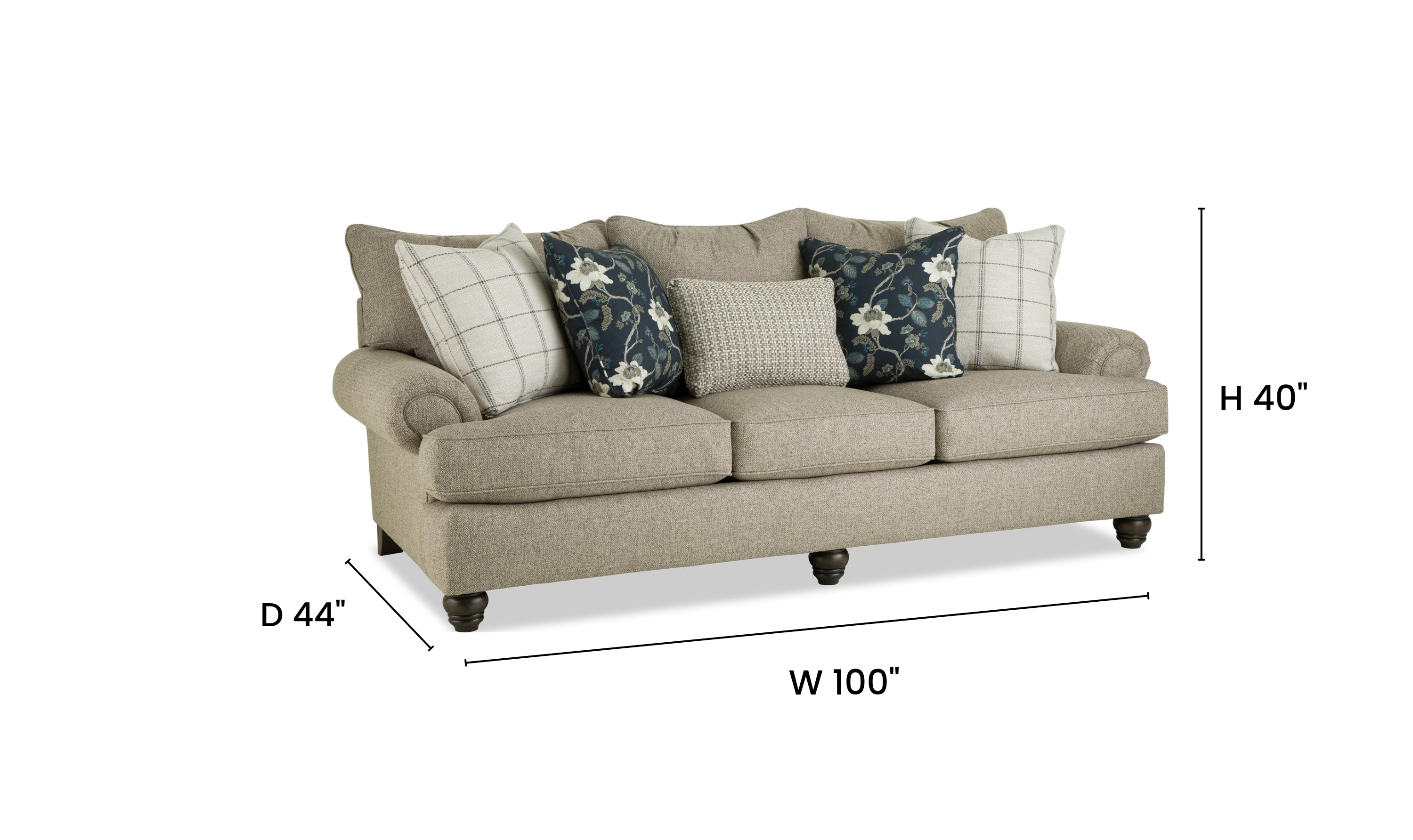 Klaussner Kensington Fabric Transitional Living Room Set - Jennifer Furniture