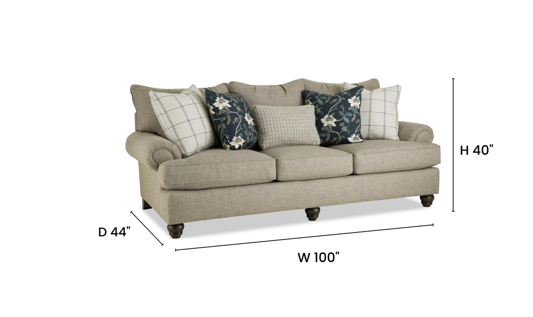 Klaussner Kensington Fabric Transitional Living Room Set - Jennifer Furniture