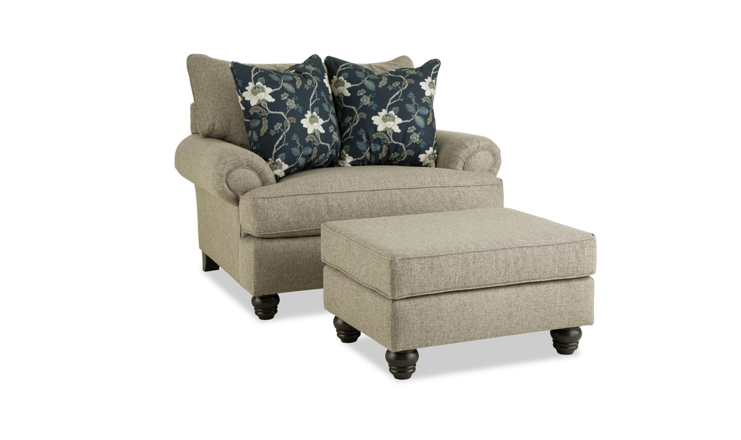 Klaussner Kensington Fabric Transitional Living Room Set - Jennifer Furniture