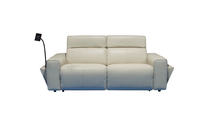 Klaussner Leonardo Queen Leather Sleeper Sofa with Storage