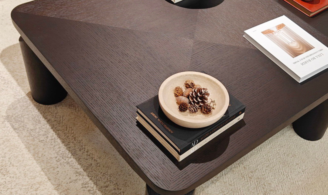 Klaussner Livello Brown Coffee Table-jennifer